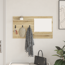 vidaXL Fali Kabáthorog polcokkal Sonoma tölgy 90 x 10 x 50 cm Faanyag