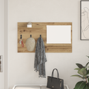 vidaXL Fali Kabáthorog polcokkal Artisan tölgy 90 x 10 x 50 cm Faanyag