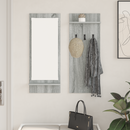vidaXL Fali Kabáthorog polcokkal Szürke Sonoma 70 x 10 x 90 cm Faanyag