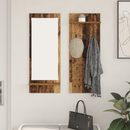 vidaXL Fali Kabáthorog polcokkal Öreg fa 70 x 10 x 90 cm Faanyag