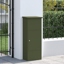 vidaXL Csomagzáró doboz tárolóval Oliva zöld 44,5 x 29 x 110,5 cm Acél