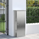 vidaXL Csomagzáró doboz Ezüst 44,5 x 29 x 110,5 cm Rozsdamentes acél
