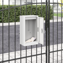 vidaXL postaláda tárolóval ajtóval zárral Fehér 30 x 20 x 55 cm Acél