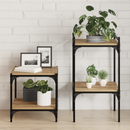 vidaXL Polcos könyvespolc 4 pcs Barna 40 x 40 x 1,5 cm Faanyag