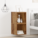 vidaXL Fali Szekrény polcokkal 2 pcs Öreg fa 37 x 37 x 37 cm Faanyag