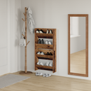 vidaXL Cipőszekrény polcokkal 2 pcs Öreg fa 60 x 18 x 60 cm Faanyag