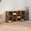 vidaXL Cipőpad polcokkal tárolóval Öreg fa 103 x 30 x 54,5 cm Faanyag