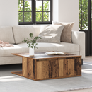 vidaXL Dohányzóasztal fiókkal Öreg fa 80 x 80 x 31 cm Faanyag