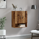 vidaXL Fali szekrény Falra szerelhető Öreg fa 60 x 31 x 70 cm Faanyag