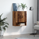 vidaXL Fali Szekrény Falra szerelhető Öreg fa 60 x 31 x 70 cm Faanyag