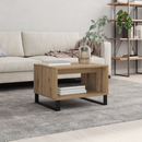 vidaXL Dohányzóasztal kézműves tölgy 60 x 50 x 40 cm Faanyag