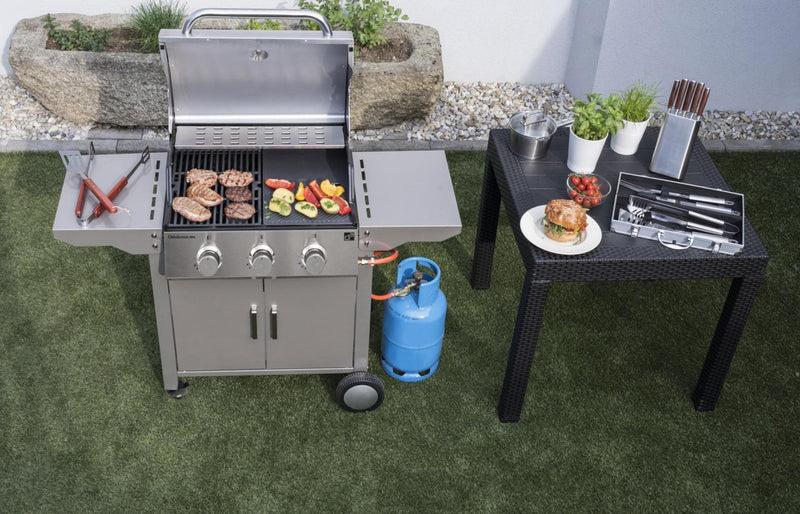 G21 Oklahoma BBQ Premium line gázgrill, 3 égőfej + ajándék nyomáscsökkentő