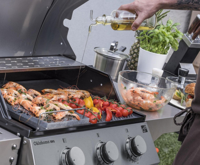 G21 Oklahoma BBQ Premium line gázgrill, 3 égőfej + ajándék nyomáscsökkentő