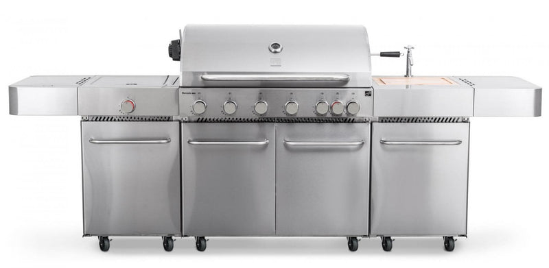 G21 Nevada BBQ konyha Premium Line gázgrill, 8 égőfej + ajándék nyomáscsökkentő