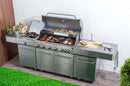 G21 Nevada BBQ konyha Premium Line gázgrill, 8 égőfej + ajándék nyomáscsökkentő