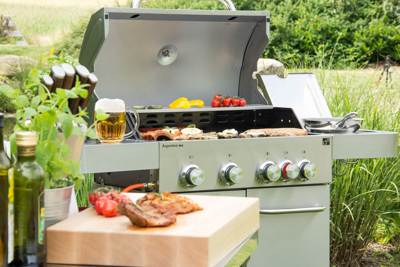 G21 Argentina BBQ Premium Line gázgrill, 5 égőfej + ajándék nyomáscsökkentő