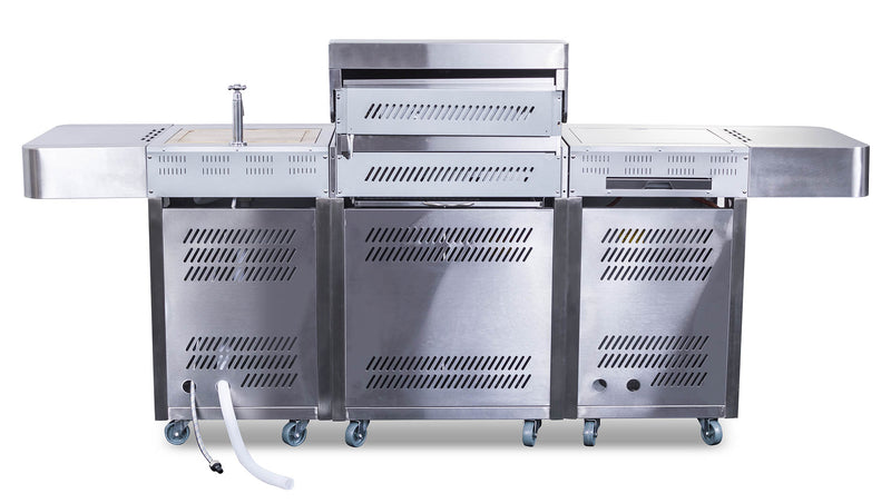 G21 Arizona gázgrill, BBQ Premium Line konyha 6 égőfej + ajándék nyomáscsökkentő