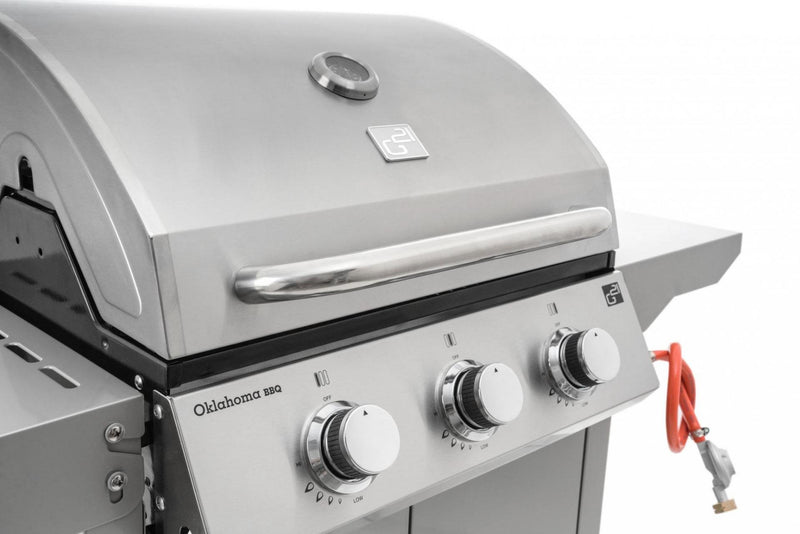 G21 Oklahoma BBQ Premium line gázgrill, 3 égőfej + ajándék nyomáscsökkentő