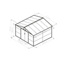 G21 GAH 1085 kerti tároló - 340 x 319 cm, zöld