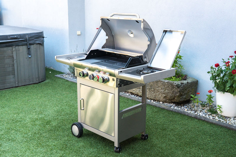 G21 California BBQ Premium line gázgrill, 4 égőfej + ajándék nyomáscsökkentő