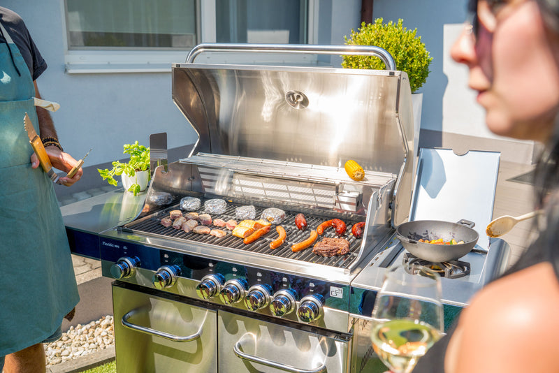 G21 Florida BBQ Premium line gázgrill, 7 égőfej + ajándék nyomáscsökkentő