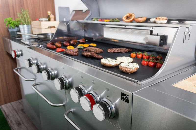 G21 Nevada BBQ konyha Premium Line gázgrill, 8 égőfej + ajándék nyomáscsökkentő