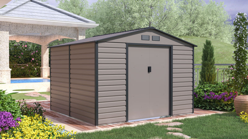 G21 GAH 706 kerti tároló 277 x 255 cm, szürke