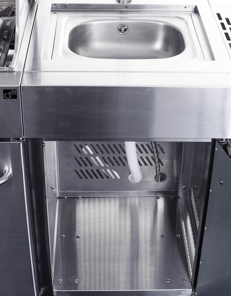G21 Arizona gázgrill, BBQ Premium Line konyha 6 égőfej + ajándék nyomáscsökkentő