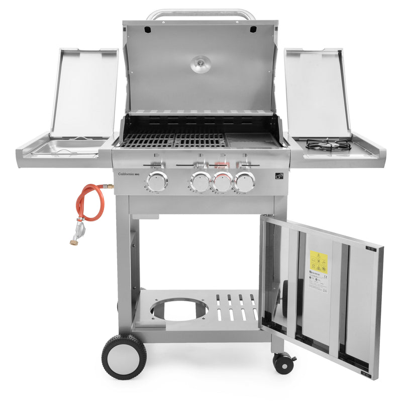 G21 California BBQ Premium line gázgrill, 4 égőfej + ajándék nyomáscsökkentő