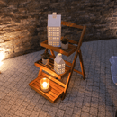 Polcállvány, 3 polcos, égerfa, IMPERO