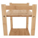 3 polcos polcállvány, természetes bambusz, IMPEROR TYP 1