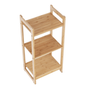 3 polcos polcállvány, természetes bambusz, IMPEROR TYP 1