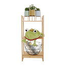 3 polcos polcállvány, természetes bambusz, IMPEROR TYP 1