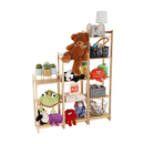 4 polcos polcállvány, természetes bambusz, IMPEROR TYP 2