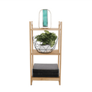 3 polcos polcállvány, természetes bambusz, IMPEROR TYP 1