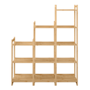 3 polcos polcállvány, természetes bambusz, IMPEROR TYP 1