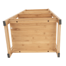 4 polcos polcállvány, természetes bambusz, IMPEROR TYP 2