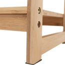 4 polcos polcállvány, természetes bambusz, IMPEROR TYP 2