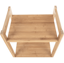 4 polcos polcállvány, természetes bambusz, IMPEROR TYP 2