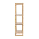 4 polcos polcállvány, természetes bambusz, IMPEROR TYP 2