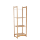 4 polcos polcállvány, természetes bambusz, IMPEROR TYP 2