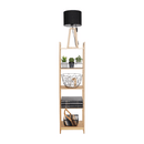 5 polcos polcállvány, természetes bambusz, IMPEROR TYP 3