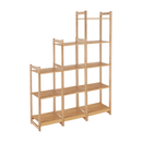 4 polcos polcállvány, természetes bambusz, IMPEROR TYP 2