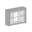 Komód, kőris fehér, INFINITY I-07