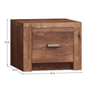 Éjjeliszekrény, kőris világos, INFINITY I-24