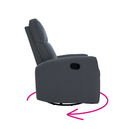 Relax forgószék fotel, szürke, MEKENZI