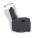 Relax forgószék fotel, szürke, MEKENZI