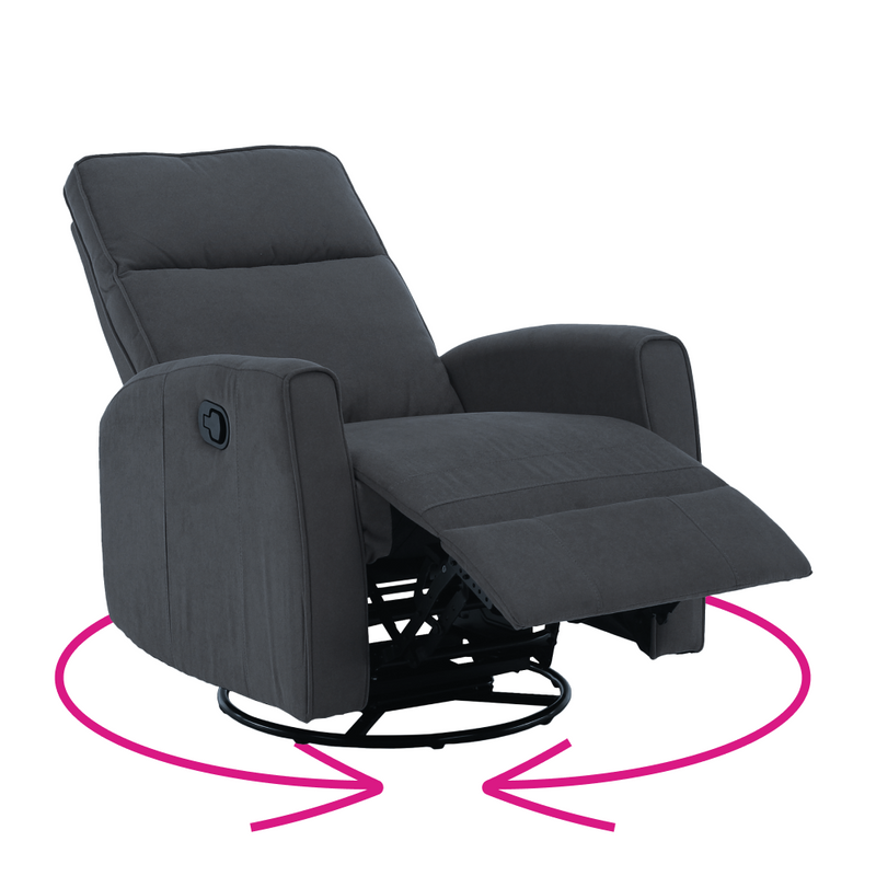 Relax forgószék fotel, szürke, MEKENZI