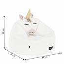 Babzsák unikornis, fehér, INOROG