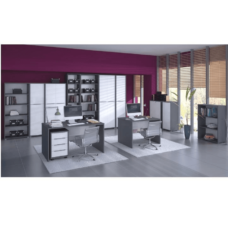 Dohányzóasztal, grafit/féher , RIOMA NEW TYP 32